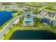 Community pool and clubhouse with surrounding neighborhood at 2777 Southland St, St Cloud, FL 34772