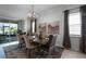 Bright dining room with a view of the backyard at 2777 Southland St, St Cloud, FL 34772