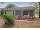 Charming back patio with outdoor seating, a perfect spot for enjoying the backyard view at 32512 Oak Park Dr, Leesburg, FL 34748