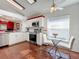 Modern kitchen featuring stainless steel appliances and white cabinets at 3713 Doune Way, Clermont, FL 34711