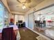 Sunroom features table and chairs, access to backyard at 3713 Doune Way, Clermont, FL 34711