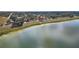 Aerial view showcasing home's location near the lake at 814 S Lakeshore Blvd, Lake Wales, FL 33853
