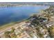Bird's eye view of the property and its surroundings near the lake at 814 S Lakeshore Blvd, Lake Wales, FL 33853