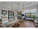 Bright home office with hardwood floors and view of the golf course at 8148 Tibet Butler Dr, Windermere, FL 34786