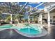 Stunning pool and patio with a beautiful sky at 8148 Tibet Butler Dr, Windermere, FL 34786