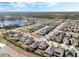 Aerial view of community near a lake at 9459 Jaywood Rd, Winter Garden, FL 34787