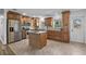Modern kitchen with an island and stainless steel appliances at 1201 Carol Ave, Auburndale, FL 33823