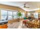 Spacious living room featuring bay windows and comfortable seating at 151 E Plantation Blvd, Lake Mary, FL 32746