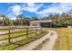 Spacious barn with multiple stalls and adjacent paddocks, perfect for horses at 2140 W State Road 46, Geneva, FL 32732