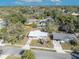 Aerial view highlighting property lines of a quaint single-Gathering home surrounded by mature trees at 3309 Drake Dr, Orlando, FL 32810