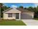 One-story home with a neutral color palette and a two-car garage at 4265 Singing Mockingbird Blvd, Bartow, FL 33830