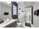 Clean bathroom with single vanity and shower at 1039 Jack Nicklaus Ct, Kissimmee, FL 34747