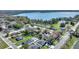 Aerial view of the property showing proximity to lake and neighborhood at 105 N Ortman Dr, Orlando, FL 32805