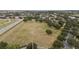 Aerial view of a community park with a soccer field and open green space at 11412 Chateaubriand Ave, Orlando, FL 32836