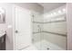 Large walk-in shower with glass enclosure and tile surround at 14675 Bahama Swallow Blvd, Winter Garden, FL 34787