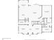 Detailed first floor plan showing layout of living spaces, bedrooms, and bathrooms at 179 Hillcrest Dr, Oviedo, FL 32765