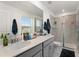 Double vanity bathroom with shower and toilet at 2559 Relaxing Ln, Kissimmee, FL 34747