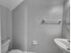 Clean and updated bathroom with a single sink vanity at 3124 Oak Brook Ln, Eustis, FL 32736