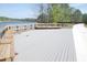 Waterfront dock featuring built-in seating, offering a relaxing space to enjoy the lake at 4826 Marks Terrace # 389, Orlando, FL 32811