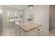 Charming kitchen nook featuring a granite island, pendant lighting, and bright window views at 508 Zamora Way, Davenport, FL 33837