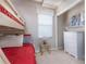 Bedroom with a bunk bed, nightstand, and dresser at 5999 Lake Pointe # 609, Orlando, FL 32822