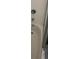 Shower stall with white tiled walls, silver shower head fixture, and a clear glass door at 8066 Glenlloyd Ave, Winter Garden, FL 34787