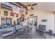 Open concept living area with sectional sofa and high ceilings at 13145 Paloma Rd, Clermont, FL 34711