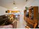 Open-concept living space with kitchen, creating a seamless flow for entertaining and everyday living with comfortable seating at 1614 Stanbury Dr, Orlando, FL 32818