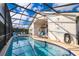 Inviting screened-in pool area with comfortable seating for lounging and relaxing at 2551 Bear Creek Ct, Kissimmee, FL 34747