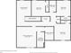 Second floor floorplan, featuring bedrooms, bathrooms, and closets at 514 Eagle Landing Blvd, Winter Haven, FL 33880