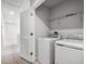 Convenient laundry area with modern washer and dryer hook ups, perfect for easy living at 514 Eagle Landing Blvd, Winter Haven, FL 33880