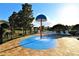 Community splash pad with mushroom fountain and lounge chairs, perfect for Gathering fun on sunny days at 742 Seneca Meadows Rd, Winter Springs, FL 32708