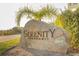 Serenity Townhomes community entrance sign at 1534 Tranquil Ave, Clermont, FL 34714