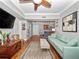 Cozy living room with hardwood floors, comfortable seating, and an open layout with great natural light at 204 E South St # 2052, Orlando, FL 32801