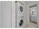 Stackable washer and dryer in convenient closet at 208 Diamond Cv # 104, Casselberry, FL 32707