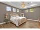 Main bedroom with light beige walls and hardwood floors at 2309 Depauw Ave, Orlando, FL 32804