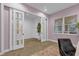 Bright office with French doors opening to a small foyer at 2309 Depauw Ave, Orlando, FL 32804