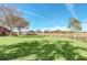 Large backyard with a wooden fence and view of trees and pasture at 26225 Pitts Rd, Eustis, FL 32736