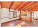 Kitchen with wood cabinets, granite counters and tile floors at 26225 Pitts Rd, Eustis, FL 32736