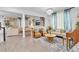 Spacious living room with light-colored furniture and a large, patterned rug at 275 Sunfish Dr, Winter Haven, FL 33881