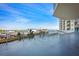 Enjoy water views from this expansive balcony at 2801 S Ridgewood Ave # 807, South Daytona, FL 32119