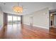 Condo living room with hardwood floors and water views at 2801 S Ridgewood Ave # 807, South Daytona, FL 32119