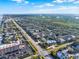 Aerial view of neighborhood near coastline at 4411 Sea Mist Ct # 174, New Smyrna Beach, FL 32169