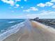 Aerial view of the coastline with ocean waves at 4411 Sea Mist Ct # 174, New Smyrna Beach, FL 32169