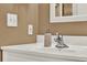 Bathroom vanity with vessel sink and decorative soap dispenser at 4411 Sea Mist Ct # 174, New Smyrna Beach, FL 32169
