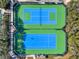 Two well-maintained tennis courts at 4411 Sea Mist Ct # 174, New Smyrna Beach, FL 32169