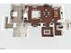 First floor plan featuring living spaces, bedrooms, bathrooms, and kitchen layout for a complete home overview at 506 Yellow Submarine Ct, Groveland, FL 34737
