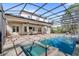 Luxury pool and spa with covered patio and stunning home views at 506 Yellow Submarine Ct, Groveland, FL 34737