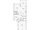 Detailed floor plan featuring a living room, kitchen, and garage layout with dimensions at 7189 Regina Way, Orlando, FL 32819