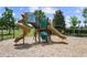 Community playground with slides, climbing structures, and a soft wood chip ground cover at 13829 Ingelnook Dr, Windermere, FL 34786